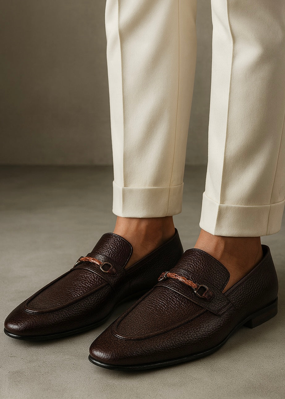 004 AUTHENTIC ELEGENCE CARRY AND WEAR SHOES  P8-BROWN