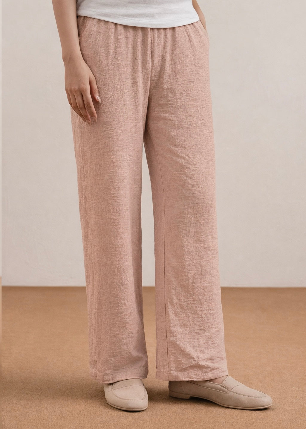 THE CREPE TEXTURE TROUSER-FT