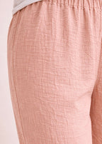 THE CREPE TEXTURE TROUSER-PINK