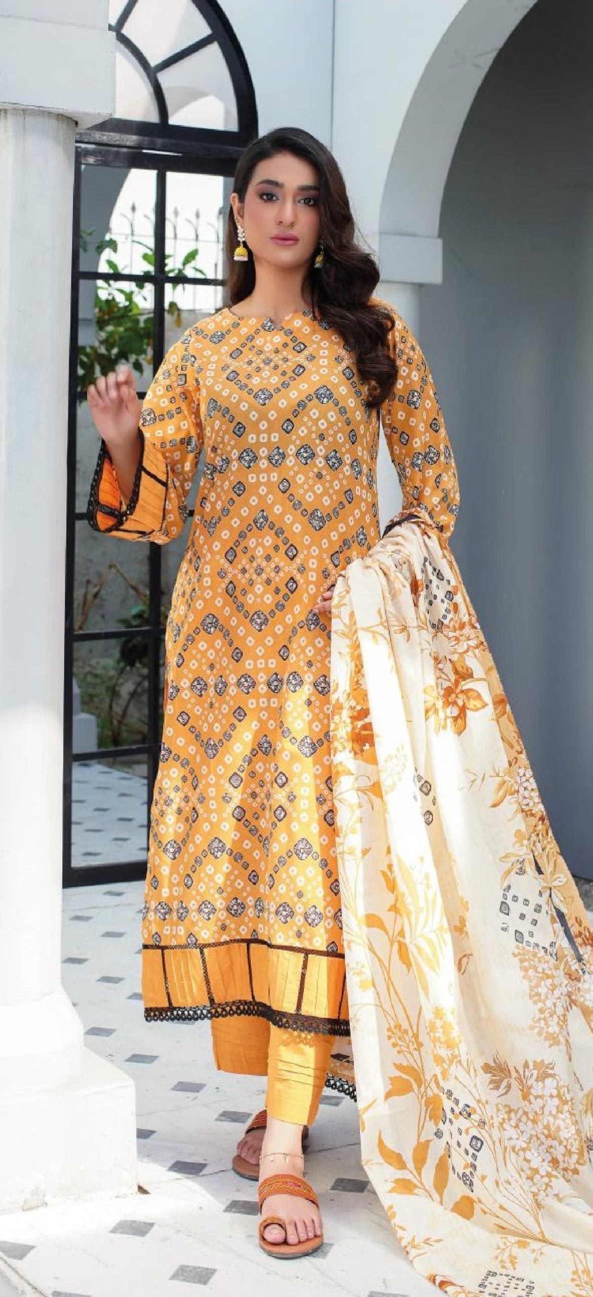 LALA by Madham Unstitched Lawn 3PC