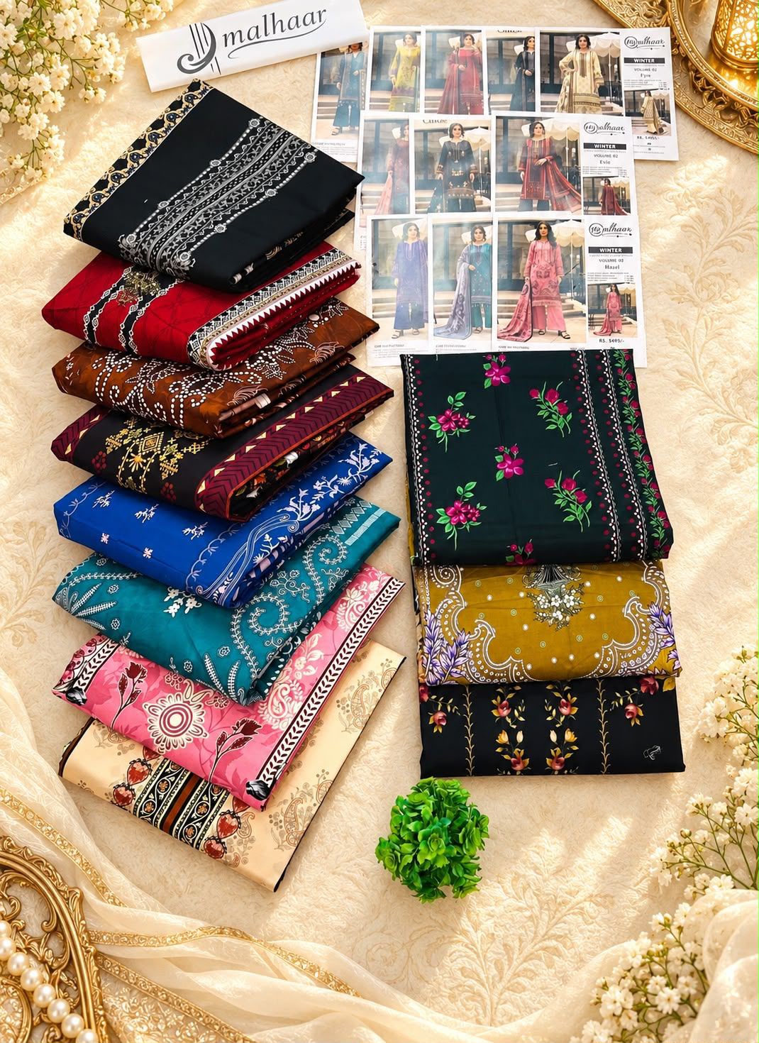 Malhaar Premium Printed Linen 4PC Winter Collection Vol-2 2026-27