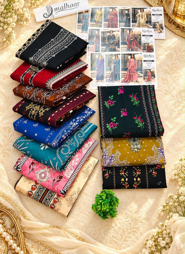 Malhaar Premium Printed Linen 4PC Winter Collection Vol-2 2026-27