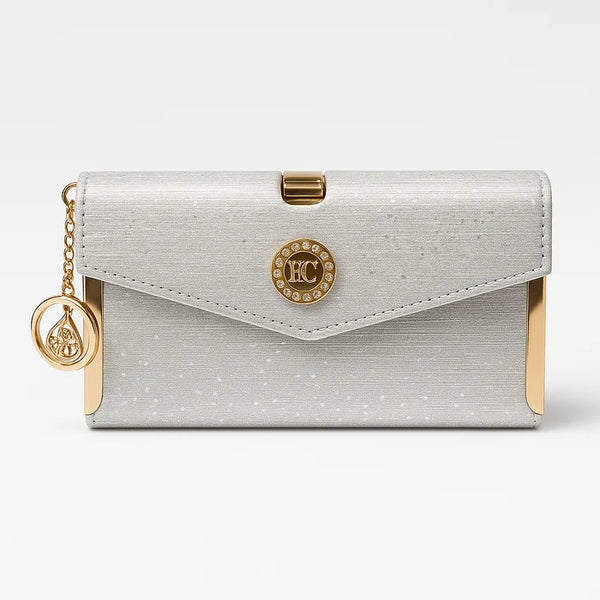 Majestic Glow Wallet For Women White