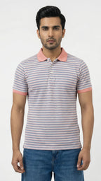The Dapper Stripe Polo – Cool Cotton Blend