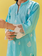 Girls Summer 2Pcs Embroidered Suit VG146-B