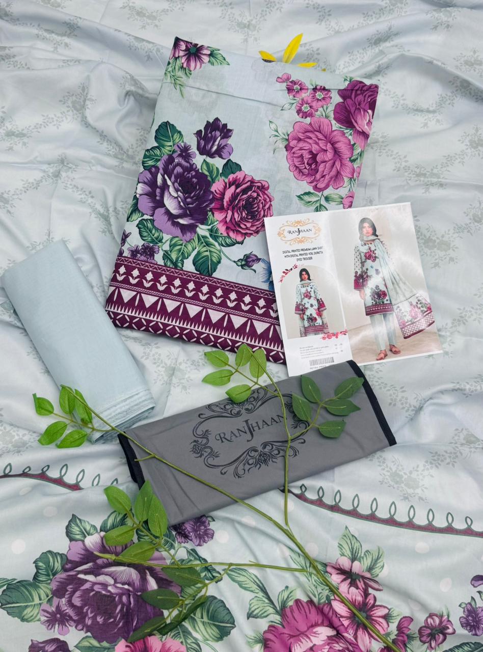 Ranjhaan Premium Lawn 3PC