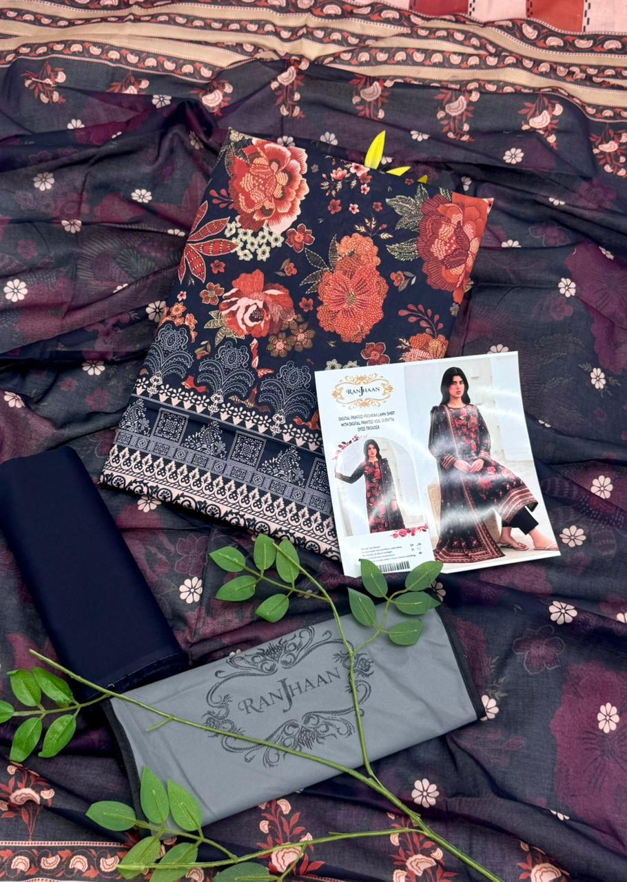 Ranjhaan Premium Lawn 3PC