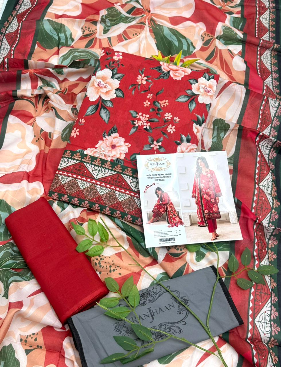 Ranjhaan Premium Lawn 3PC