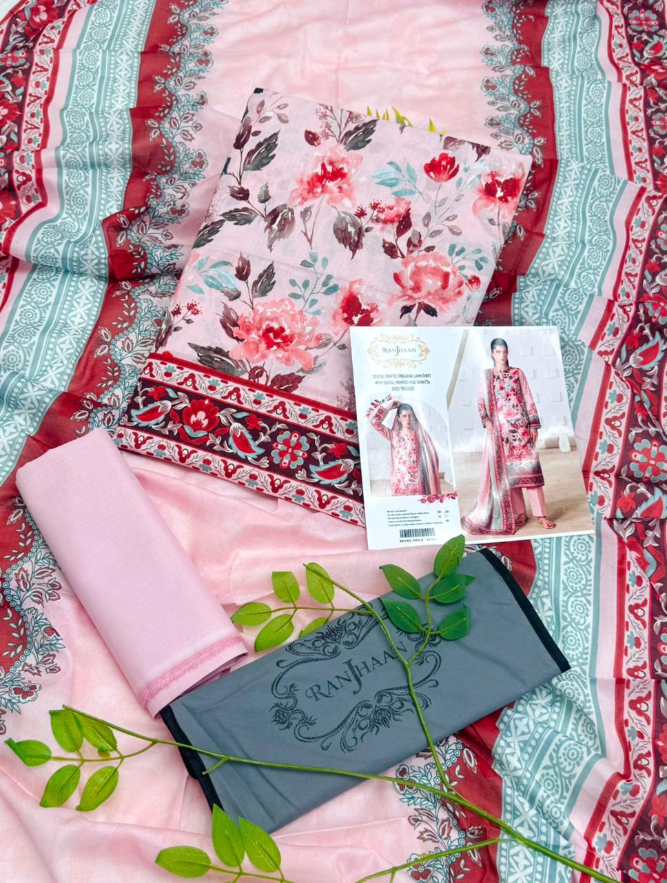 Ranjhaan Premium Lawn 3PC