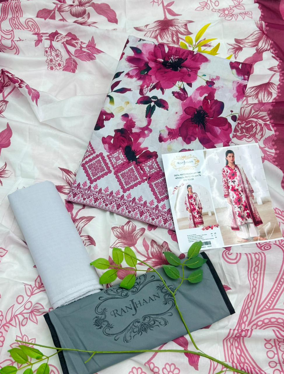 Ranjhaan Premium Lawn 3PC