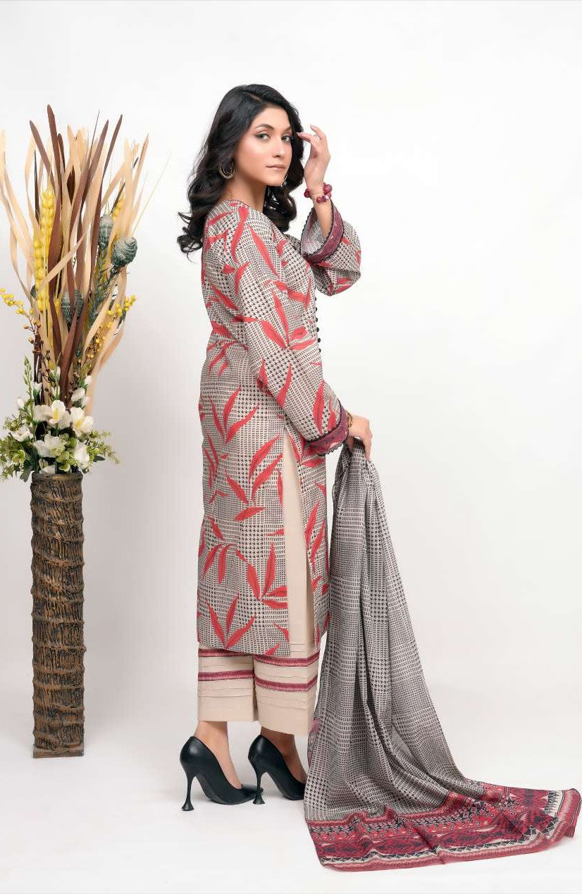 Bronze by Shama - 3PC Printed Lawn Suit - Eid 2025 Collection
