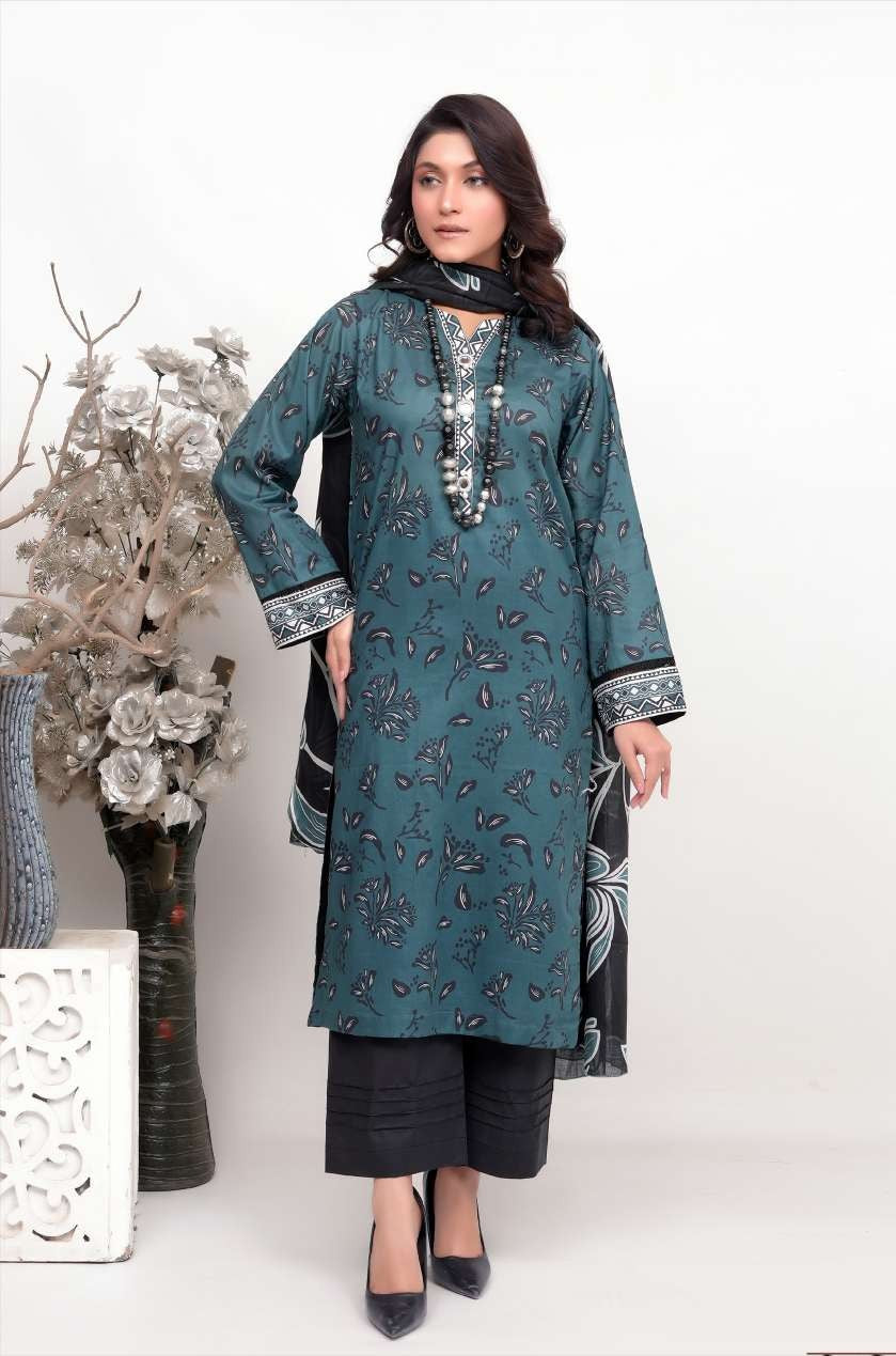 Bronze by Shama - 3PC Printed Lawn Suit - Eid 2025 Collection