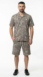 Urban Forest Cotton Shorts Set