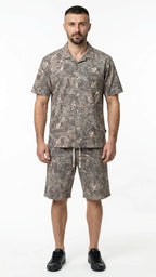 Urban Forest Cotton Shorts Set