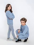 Ribbed Inner Suit For Boys & Girls #VIS13 (Sky)