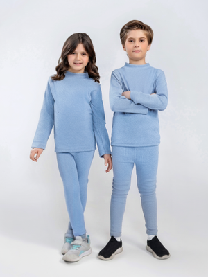 Ribbed Inner Suit For Boys & Girls #VIS13 (Sky)