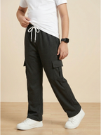 Boys Imported Textured Cargo Trouser VT27-B
