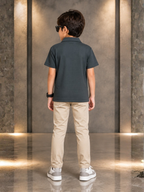 Boys Imported Textured Polo Shirt VP29-C