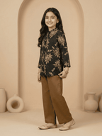 Girls 2Pcs Printed Suit VG132-B