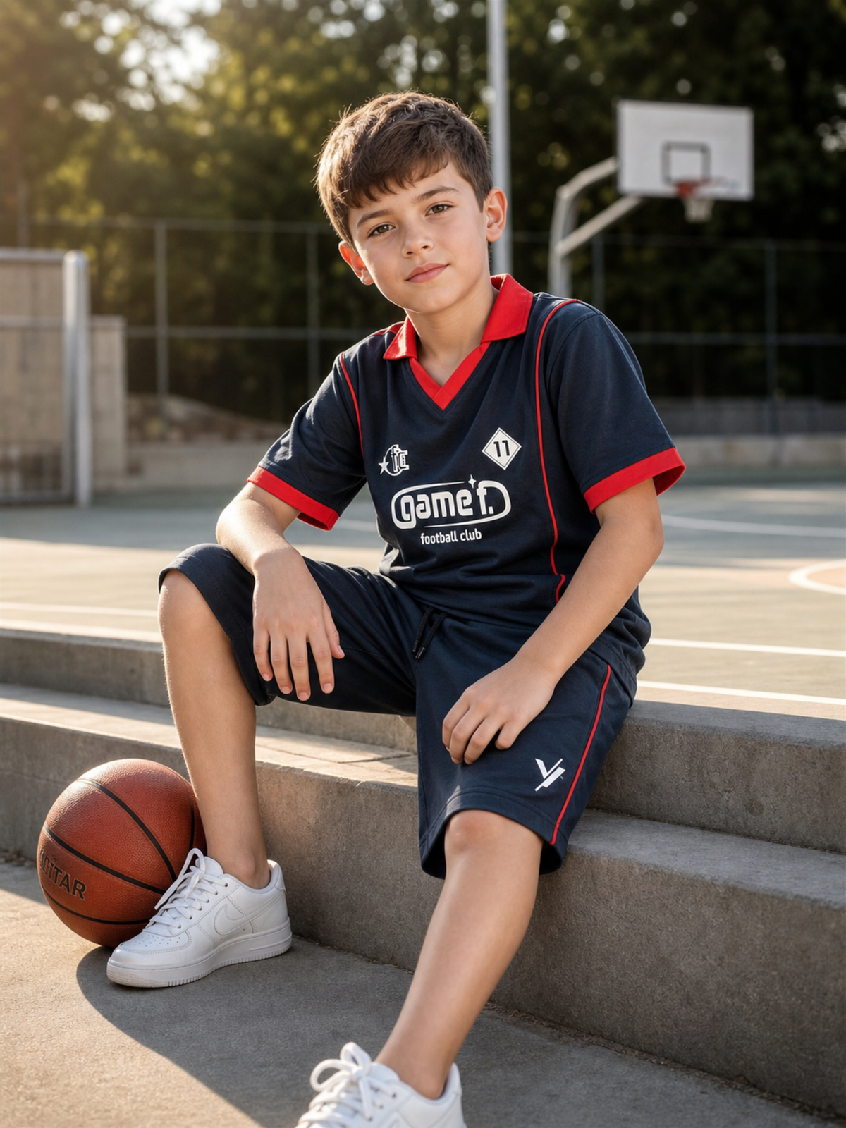Kids Single Jersey Summer Tracksuit VST77-A