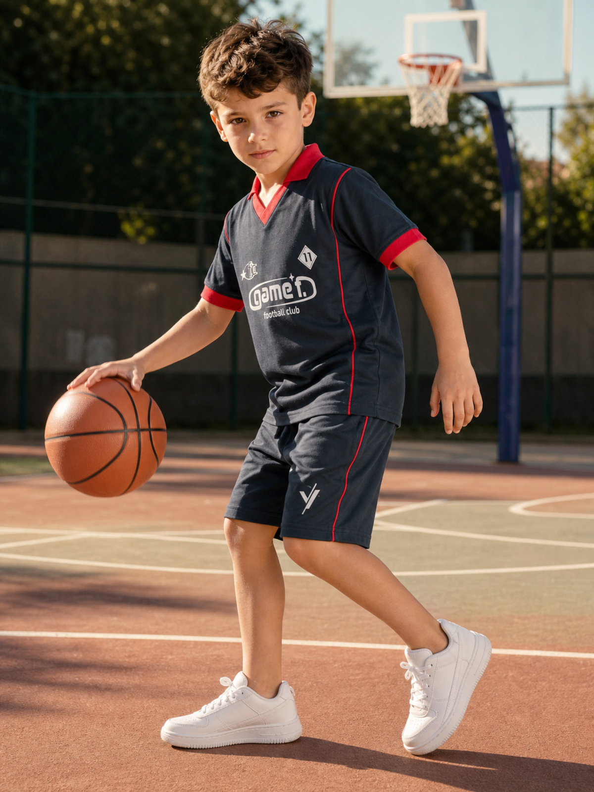 Kids Single Jersey Summer Tracksuit VST77-A