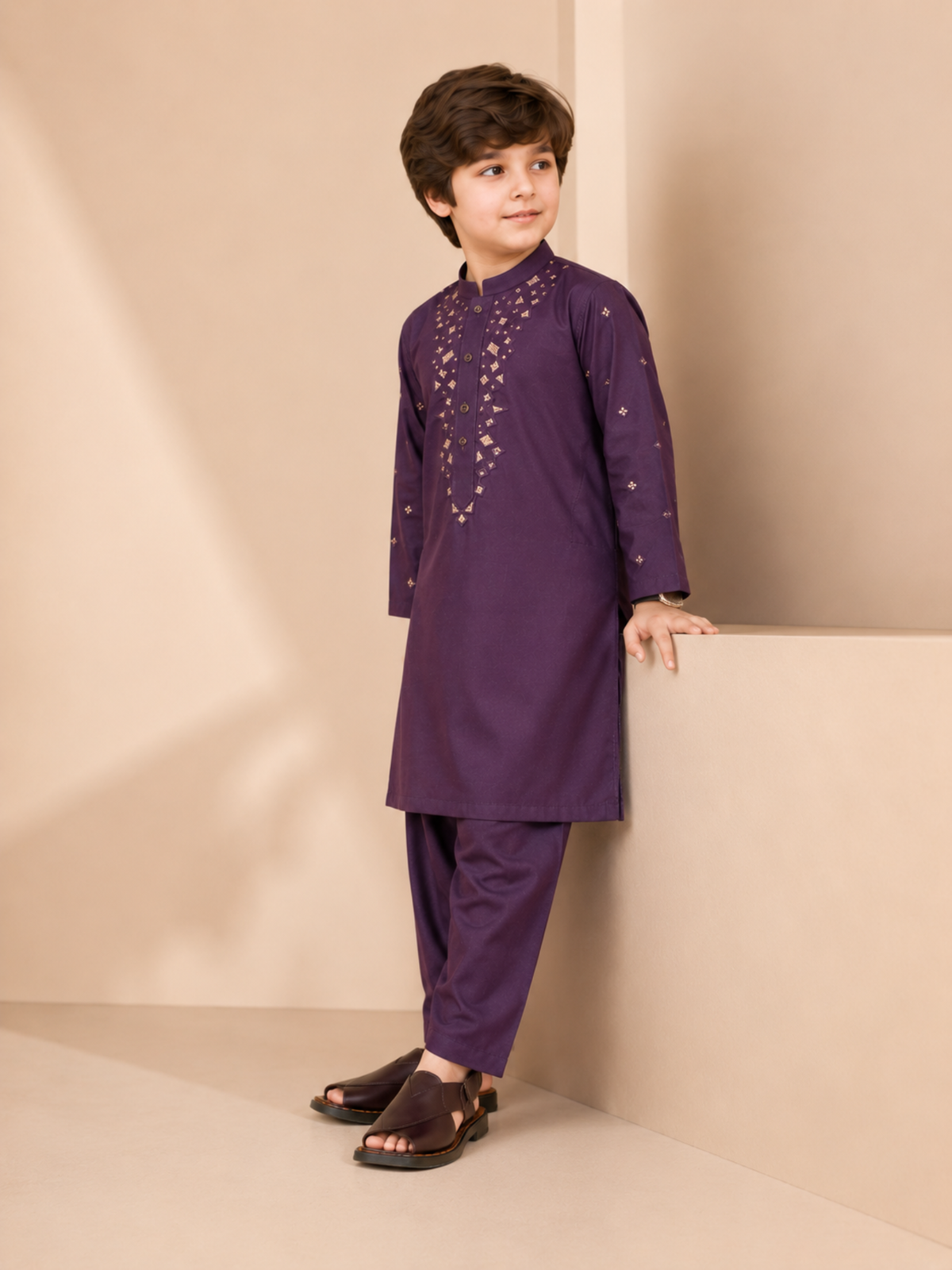 Boys Kurta Trouser Suit 2Pc VB175-C