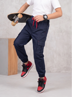 Boys Imported Textured Cargo Trouser VT30-D