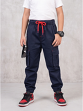 Boys Imported Textured Cargo Trouser VT30-D