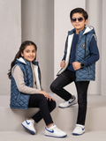 Sleeveless Hooded Puffer For Boys & Girls VJ92-B