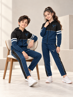 Hooded Tracksuit For Boys & Girls, Poly Athletic Fleece #VWT08-F