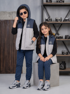 Sleeveless Hooded Puffer For Boys & Girls VJ88-B