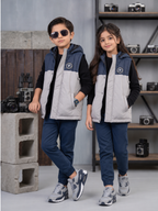 Sleeveless Hooded Puffer For Boys & Girls VJ88-B