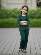Girls Winter 2Pcs Printed Suit VG196-A