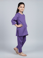 Girls Winter 2Pcs Printed Suit VG207-A
