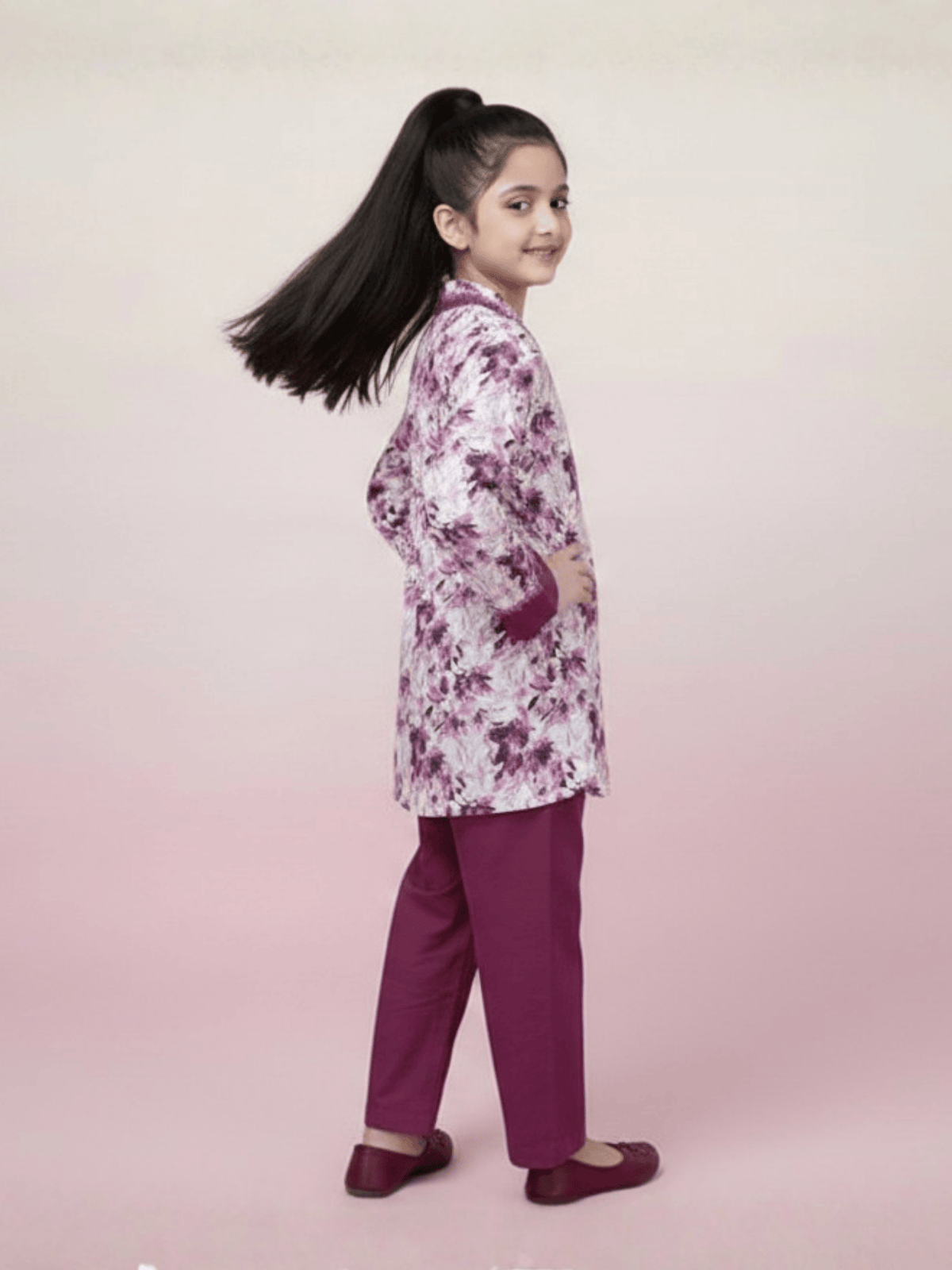 Girls Summer 2Pcs Printed Suit VG185-A