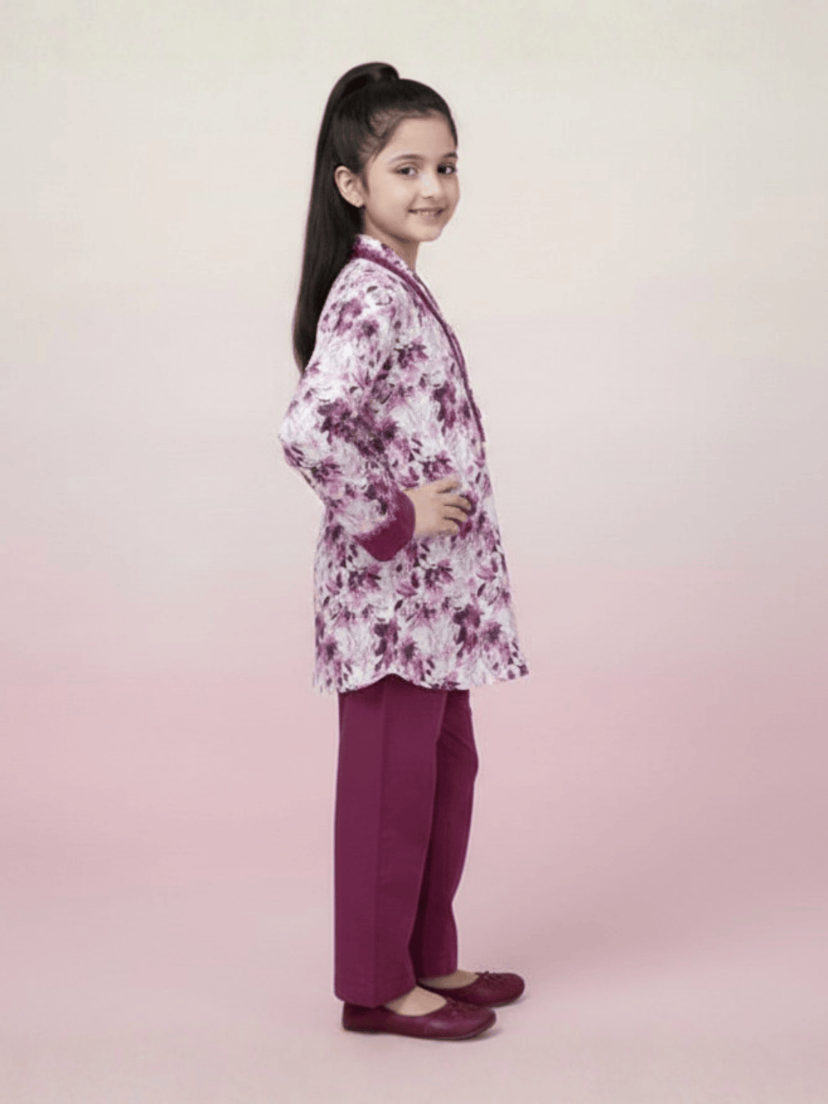 Girls Summer 2Pcs Printed Suit VG185-A