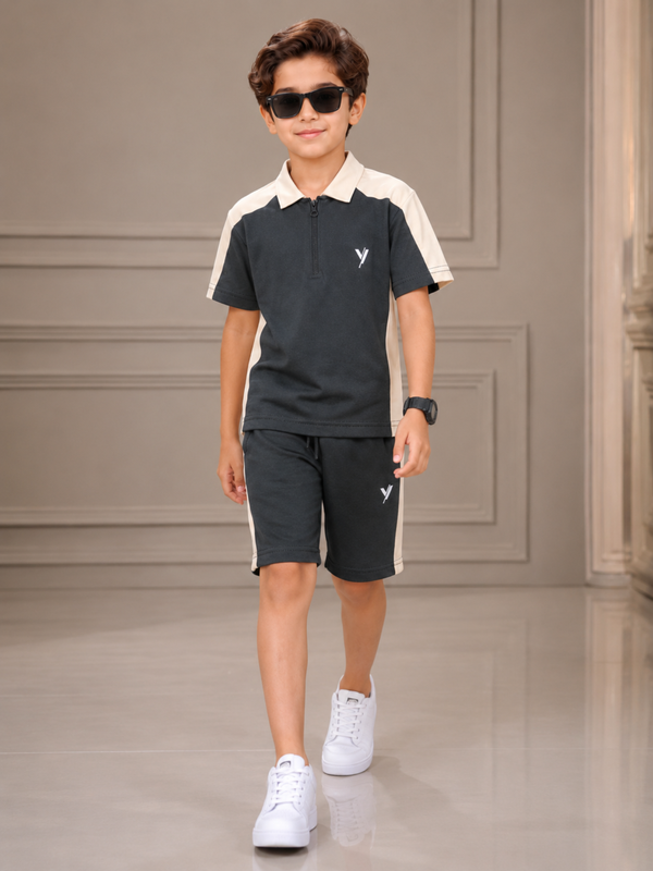 Kids Single Jersey Summer Tracksuit VST75-B