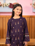 Girls Summer 2Pcs Embroidered Suit VG101-B