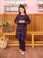 Girls Summer 2Pcs Embroidered Suit VG101-B