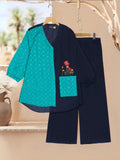 Girls Summer 2Pcs Embroidered Suit VG151-B