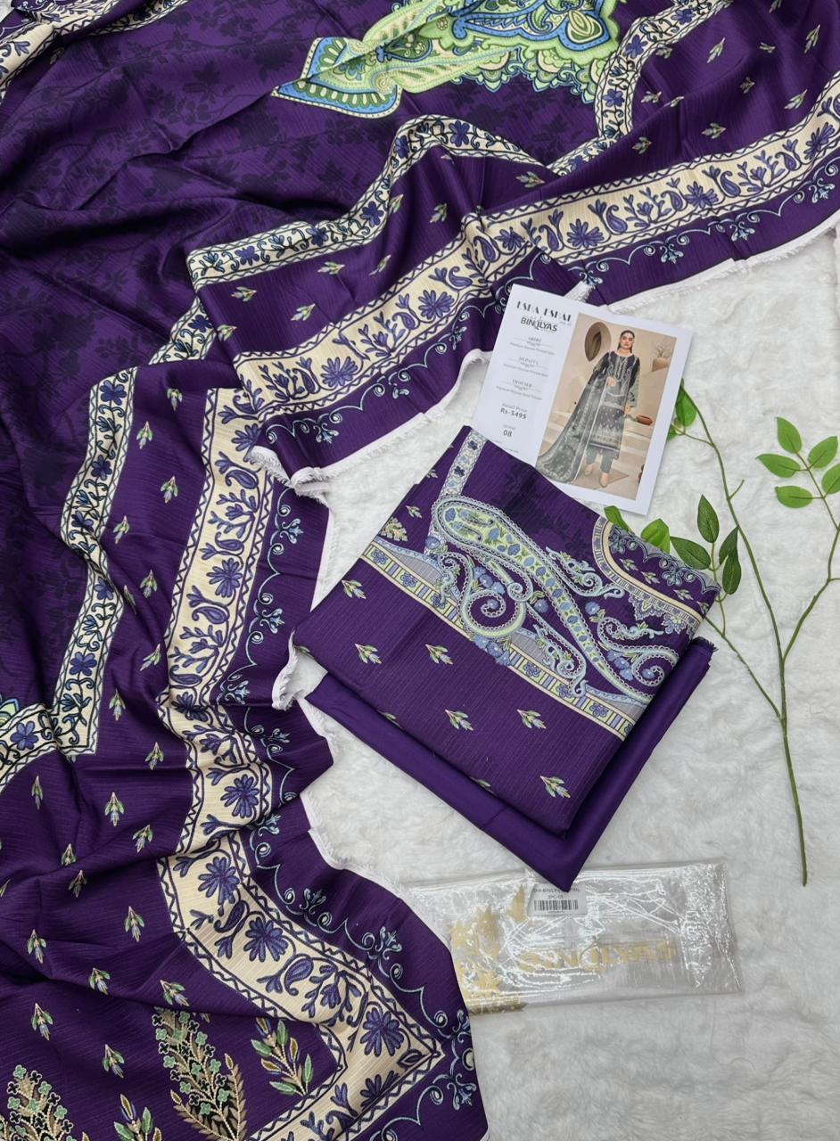 Esha–Eshal by Bin Ilyas Premium Viscose 3-Piece Volumn 1