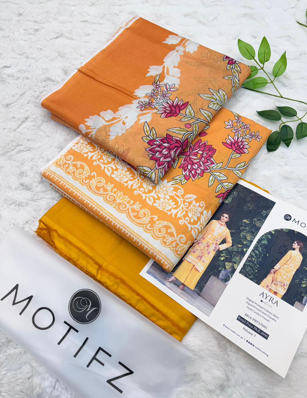 Motifz Lawn Original 3PC AIRJET Vol-01 | Summer 2026 Unstitched Suit