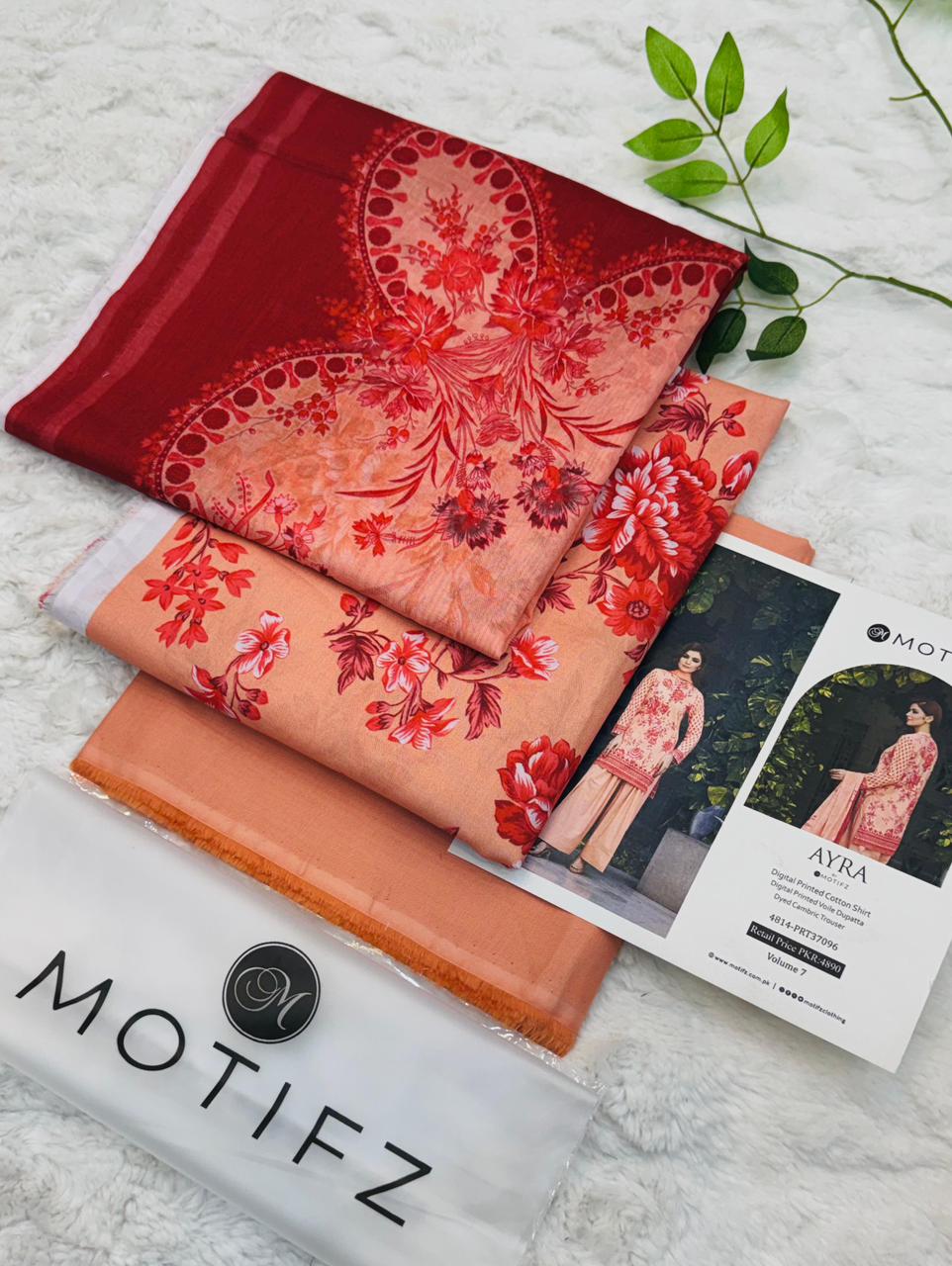 Motifz Lawn Original 3PC AIRJET Vol-01 | Summer 2026 Unstitched Suit