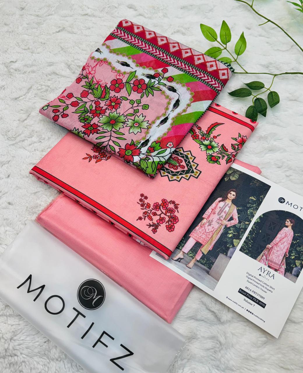 Motifz Lawn Original 3PC AIRJET Vol-01 | Summer 2026 Unstitched Suit