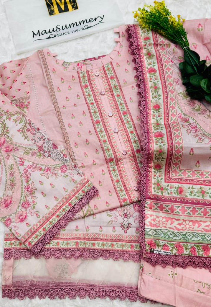 Mausammary Stitch Lawn 3PC