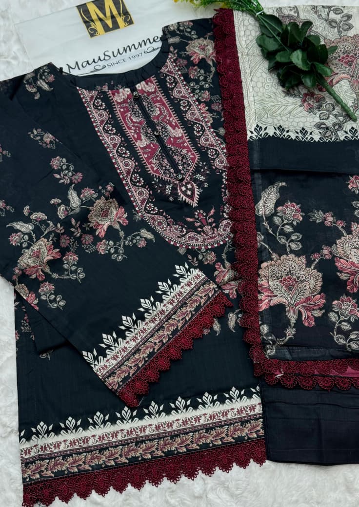Mausammary Stitch Lawn 3PC
