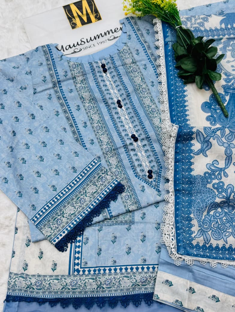 Mausammary Stitch Lawn 3PC