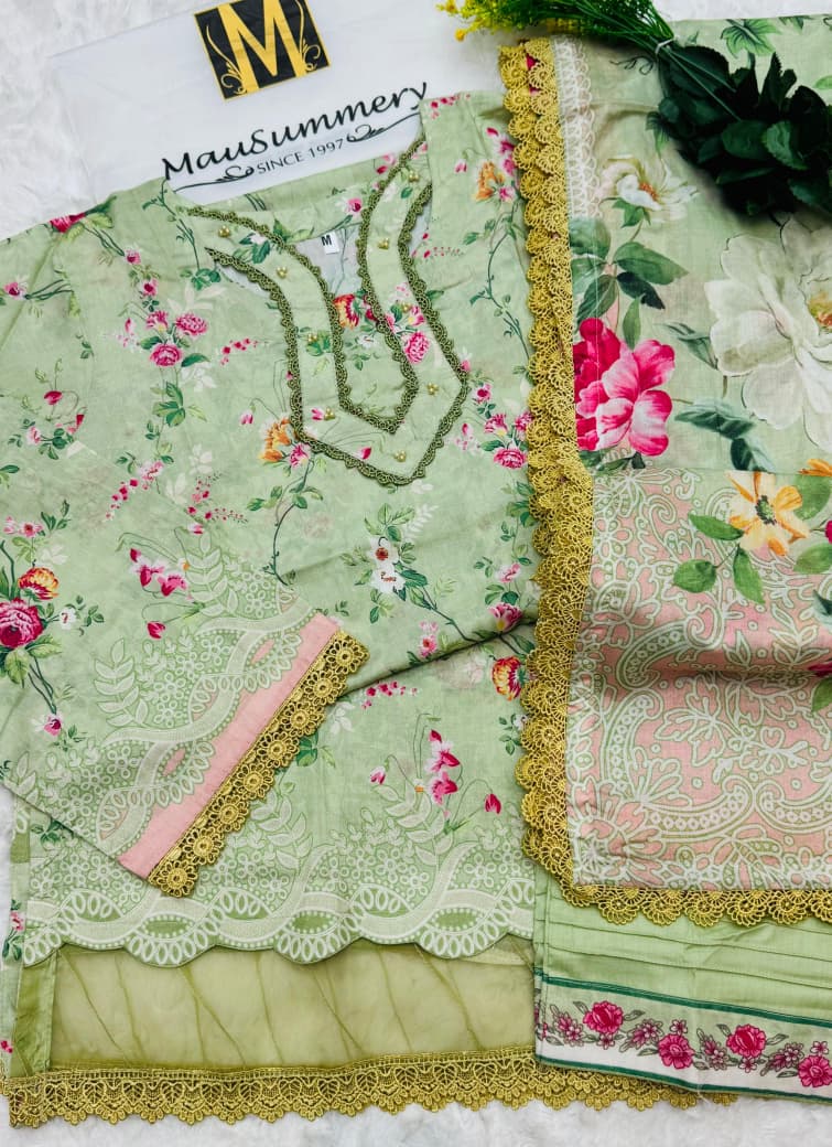 Mausammary Stitch Lawn 3PC