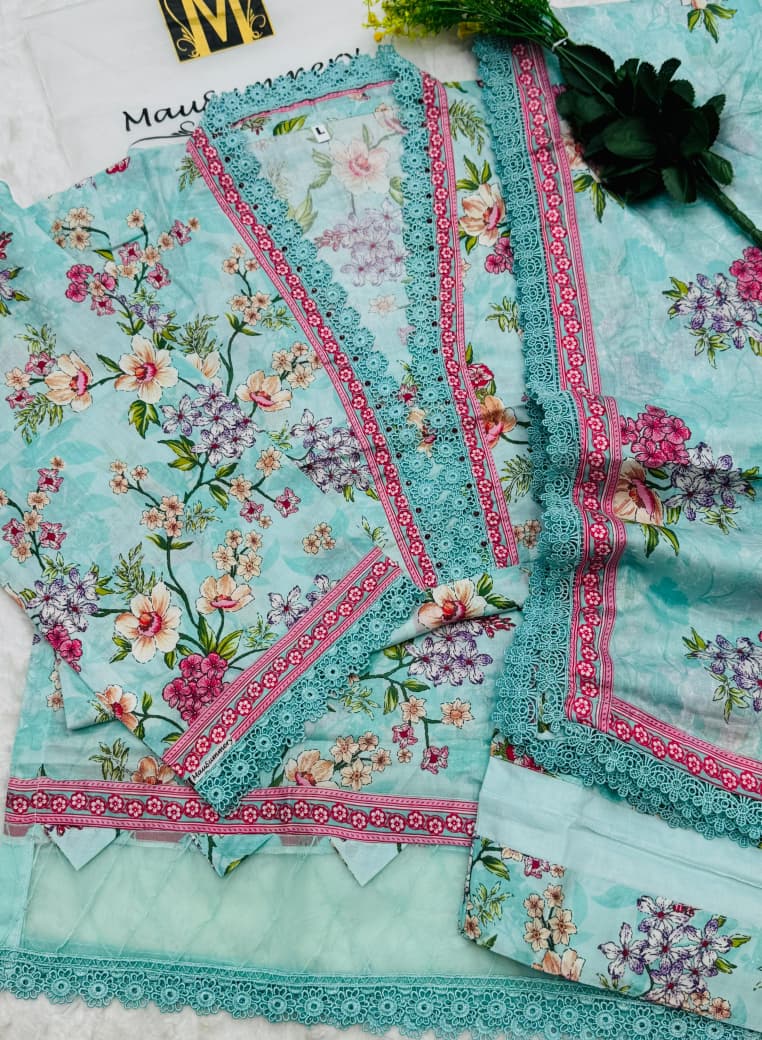 Mausammary Stitch Lawn 3PC