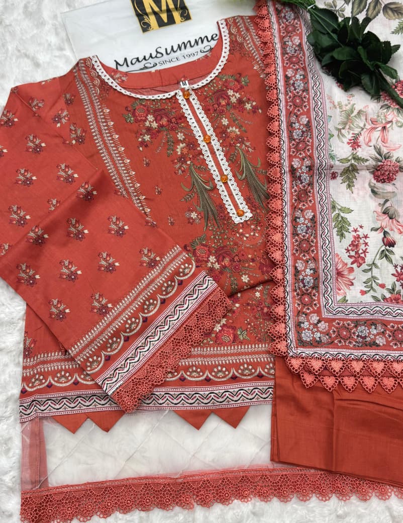 Mausammary Stitch Lawn 3PC